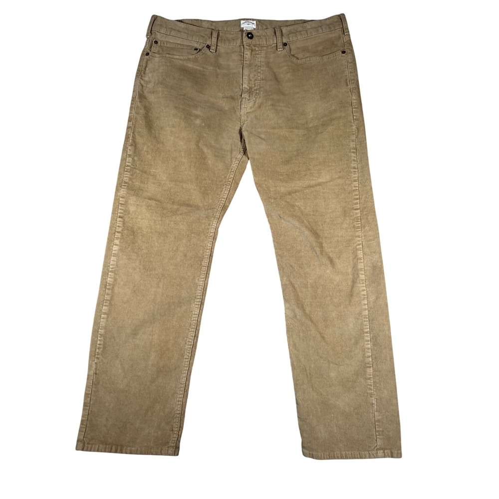 Dockers Mens Corduroy Pants Tan Khaki Straight Leg Stretch 38x30 (28)